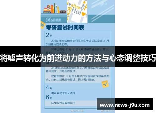 将嘘声转化为前进动力的方法与心态调整技巧
