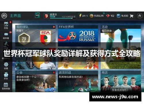 世界杯冠军球队奖励详解及获得方式全攻略